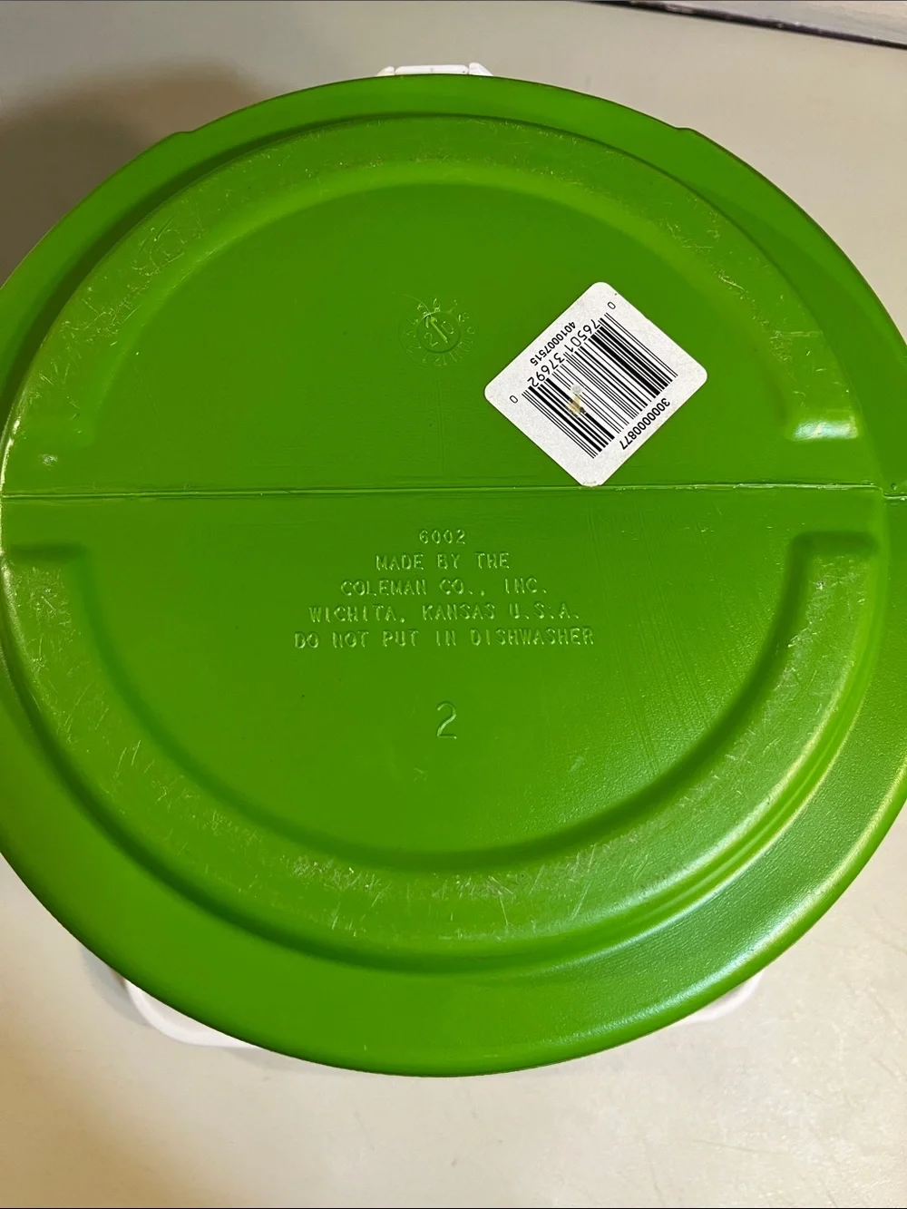 Coleman Green and White Party Stacker Beverage Cooler
